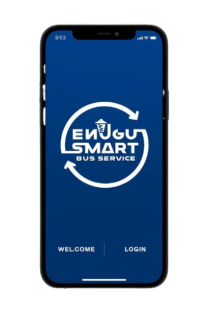 Enugu Smart Bus mobile app screens